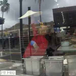 Guy making a pizza in Ybor