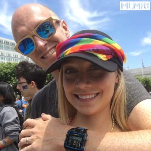Kelsey and Phil and the Pride festival