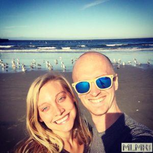 Kelsey and Phil on the Monterey Beach