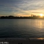 View of the sunset in Santa Cruz