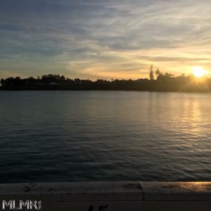 View of the sunset in Santa Cruz