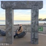 Kelsey on the boardwalk