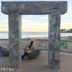 Kelsey on the boardwalk