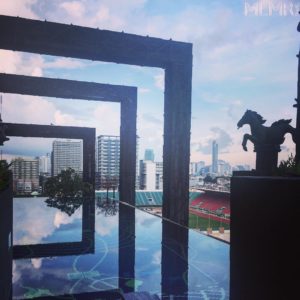 Infinity pool at Siam@Siam in Bangkok