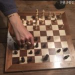 Playing chess at the Scott resort in Scottsdale