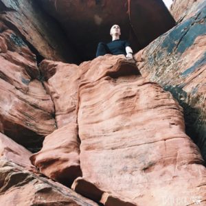 Phil hiking Devil's Bridge